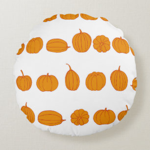 Coussins Ronds Motif vintage sans soudure avec pompkinsvintage, a