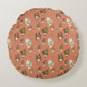Coussins Ronds Motif Wild Cactus