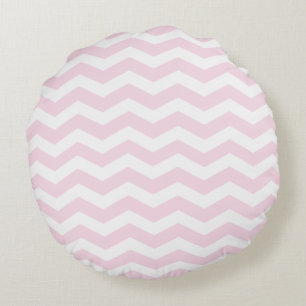 Coussins ronds Motifs rose Chevron