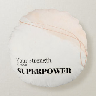 Coussins Ronds Motivational Quote round Pillow