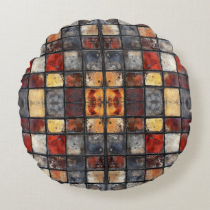Coussins Ronds Mur de briques