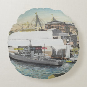 Coussins Ronds Musée maritime de Sydney de balcon d'hôtel. 1998
