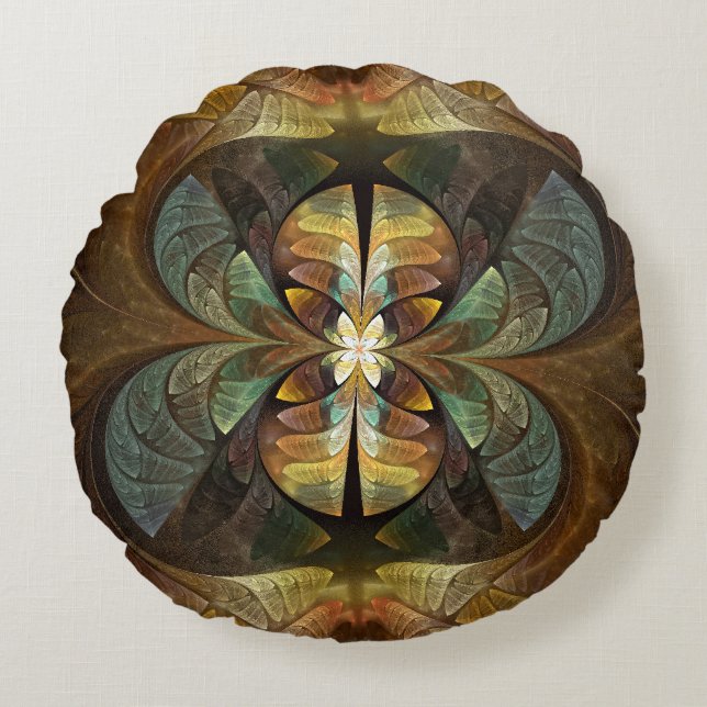 Coussins Ronds Natures Matrix Bumble Bee Abstrait (Devant)