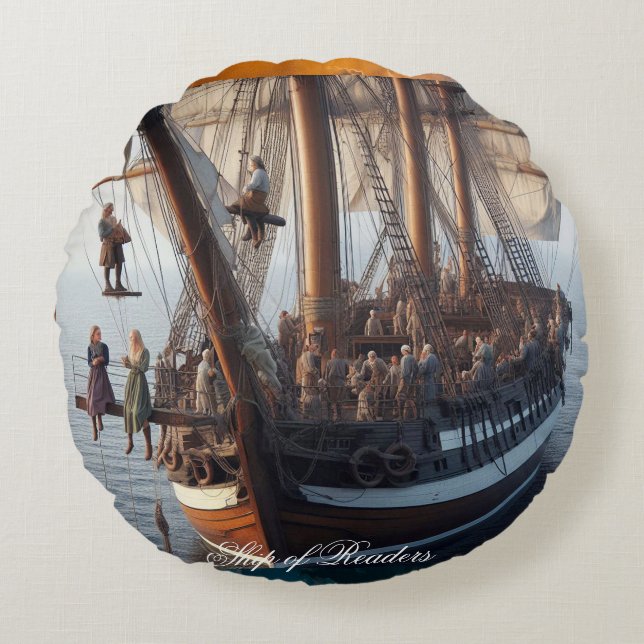 Coussins Ronds Navire des lecteurs 06 (Devant)