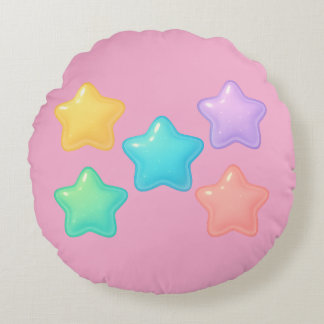 Coussins Ronds Neon Jelly Star Pillow | Cute Kawaii Glow