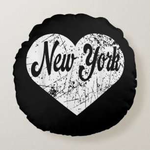 Coussins Ronds New York Heart