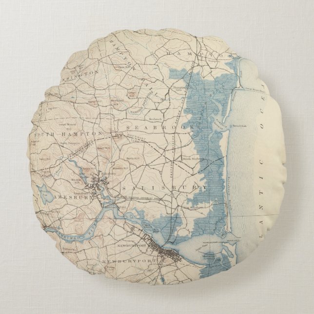 Coussins Ronds Newburyport, le Massachusetts (Devant)