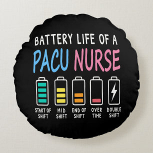 Coussins Ronds Niveau d'humour de la durée de vie de la batterie 