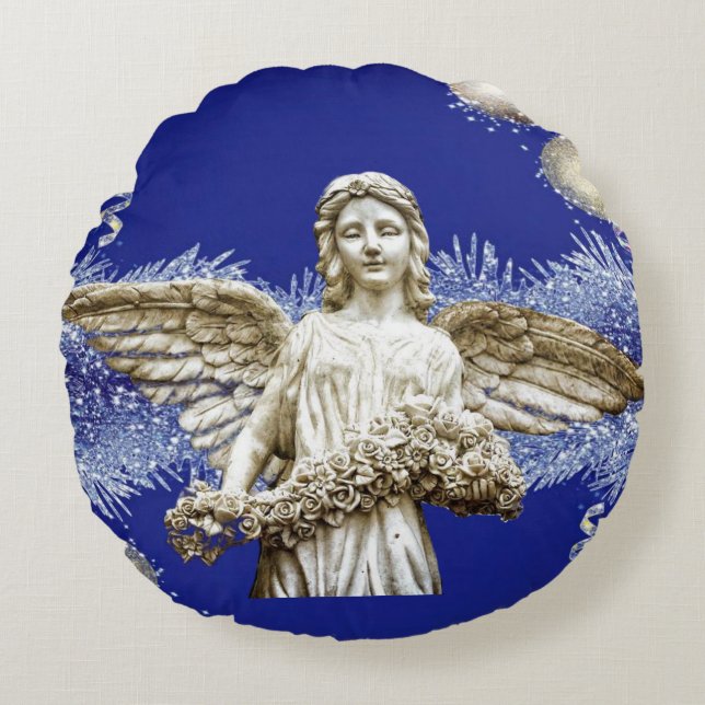 Coussins Ronds Noël Coussin, Noël Angel (Devant)