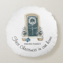 Noël dans notre nouvelle maison Aquarelle vert sau
