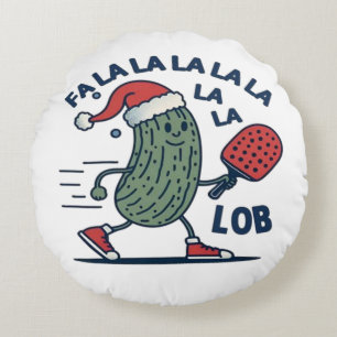 Coussins Ronds Noël de pickleball
