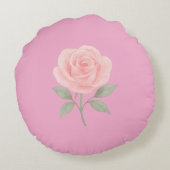 Coussins Ronds Nom de fleur rose rose (Dos)