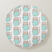 Coussins Ronds Nom de jolies filles chats (Dos)