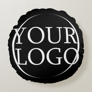 Coussins Ronds Nom de l'entreprise Créer votre propre texte d'ent