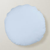 Coussins Ronds Nom personnalisé mignon bleu clair blanc (Dos)