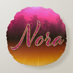 Coussins Ronds Nora Prénom