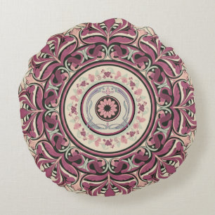 Coussins Ronds Nouveau Mandala Floral
