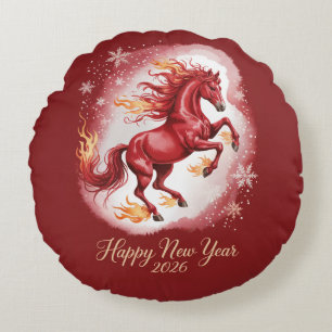 Coussins Ronds Nouvel An chinois du Cheval 2026