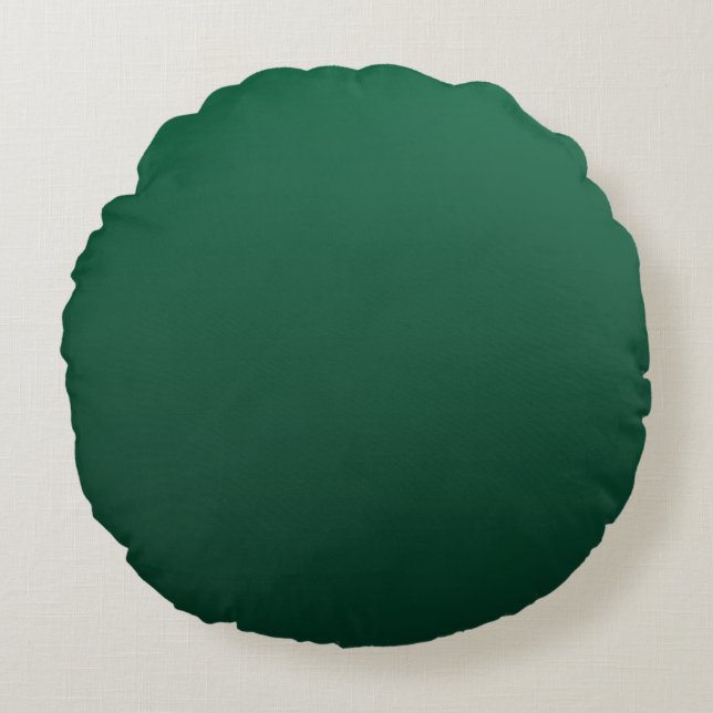 Coussins Ronds Nuances de vert émeraude  (Devant)
