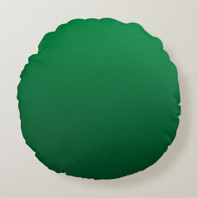 Coussins Ronds Nuances de vert forêt (Devant)