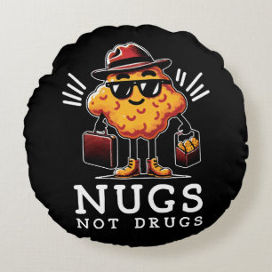 Coussins Ronds Nuggets Croustillants Pas de Drogue