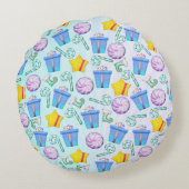 Coussins Ronds O Christmas Whimsey Folk Art (Dos)