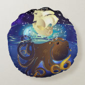 Coussins Ronds Octopus Huge et Caravella (Dos)