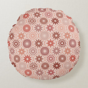 Coussins Ronds Ogee Boho fleurs