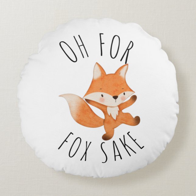 Coussins Ronds Oh pour Fox Sake (Devant)