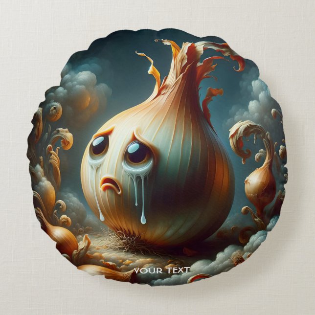 Coussins Ronds Oignon De Pleurage Mignonne Imaginaire (Devant)