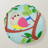 Coussins Ronds Oiseau dans un arbre (Dos)