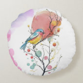 Coussins Ronds oiseau mignon (Dos)