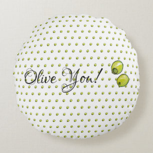 Coussins Ronds Olive