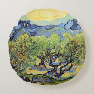 Coussins Ronds Oliviers aux Alpilles par Vincent van Gogh