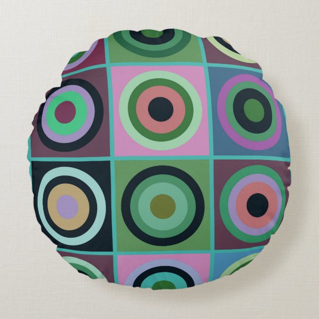 Coussins Ronds Op Art #23 (Devant)