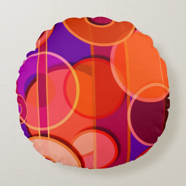 Coussins Ronds Op Art #23 (Devant)