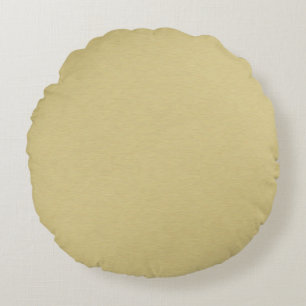 Coussins Ronds Or brossé doux