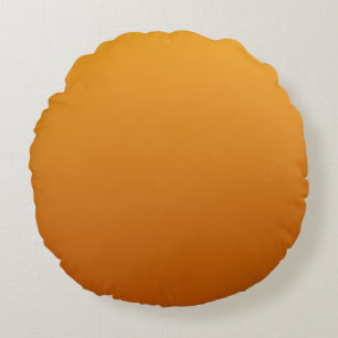 Coussins Ronds Orange doré Orange brûlé Brun doré