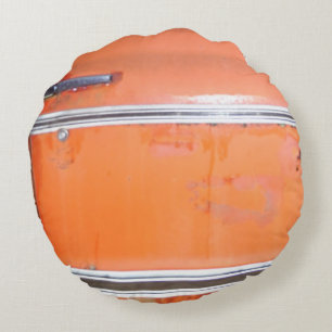 Coussins Ronds orangé voiture antique argenté