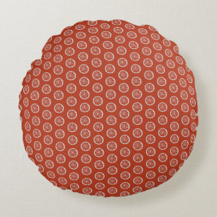 Coussins Ronds Oranges de Noël et d'épices