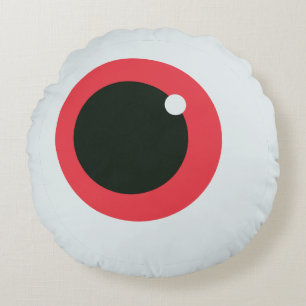 Coussins Ronds Orbite oculaire rouge