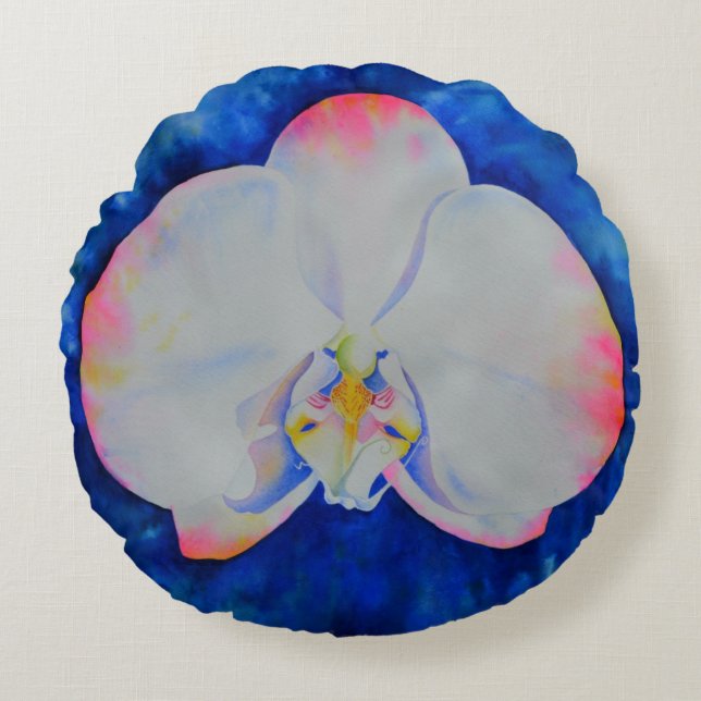 Coussins Ronds Orchid rose Blush (Devant)