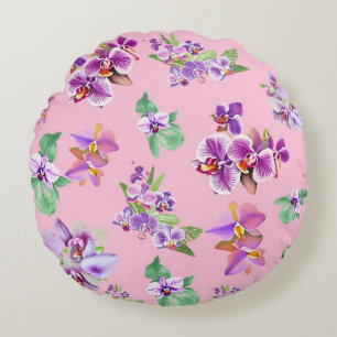 Coussins Ronds Orchidée
