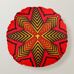 Coussins Ronds Oreiller à lancer rond 3D design numérique coloré