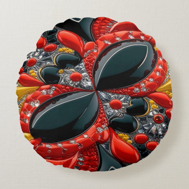 Coussins Ronds Oreiller à lancer rond avec couleurs Allemagne (Devant)