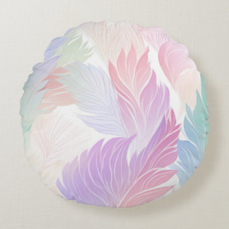 Coussins Ronds Oreiller à lancer rond de 16 pouces, Feuilles past