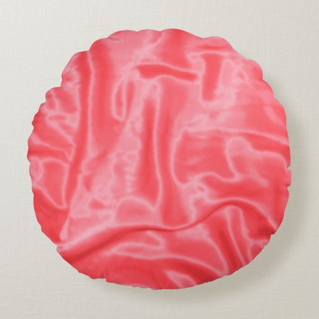 Coussins Ronds Oreiller à lancer rond de corail (Devant)