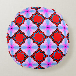 Coussins Ronds Oreiller à lancer rond numérique 3D coloré (16 pou