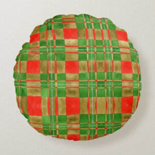 Coussins Ronds Oreiller à lancer ronde MAC GREGOR TARTAN