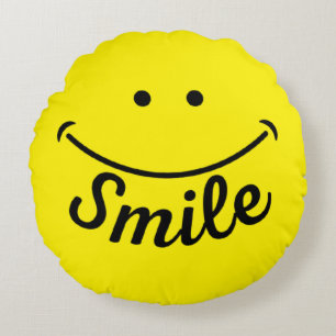 Coussins Ronds Oreiller à sourire